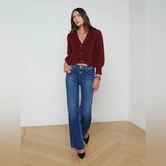 L’agence Talullah Jeweled Button Cardigan L - Picture 9 of 9